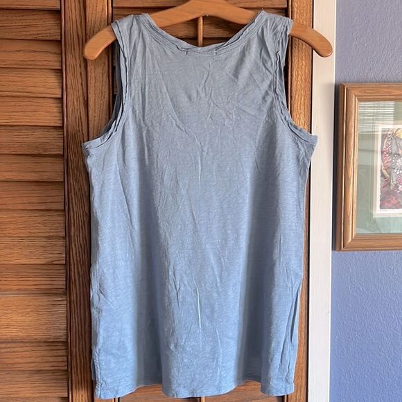 100% Pima Cotton Tank Top Dusty Blue NWOT - Picture 4 of 12
